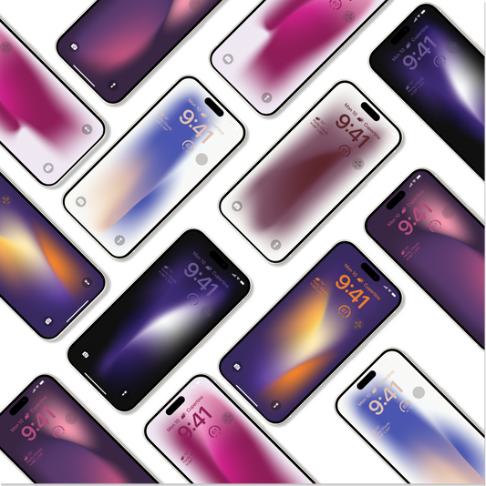 Aura Glow | Abstract iPhone Wallpaper Set of 6 (W-036)