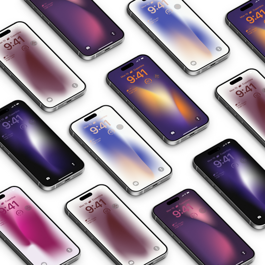 Aura Glow | Abstract iPhone Wallpaper Set of 6 (W-036)