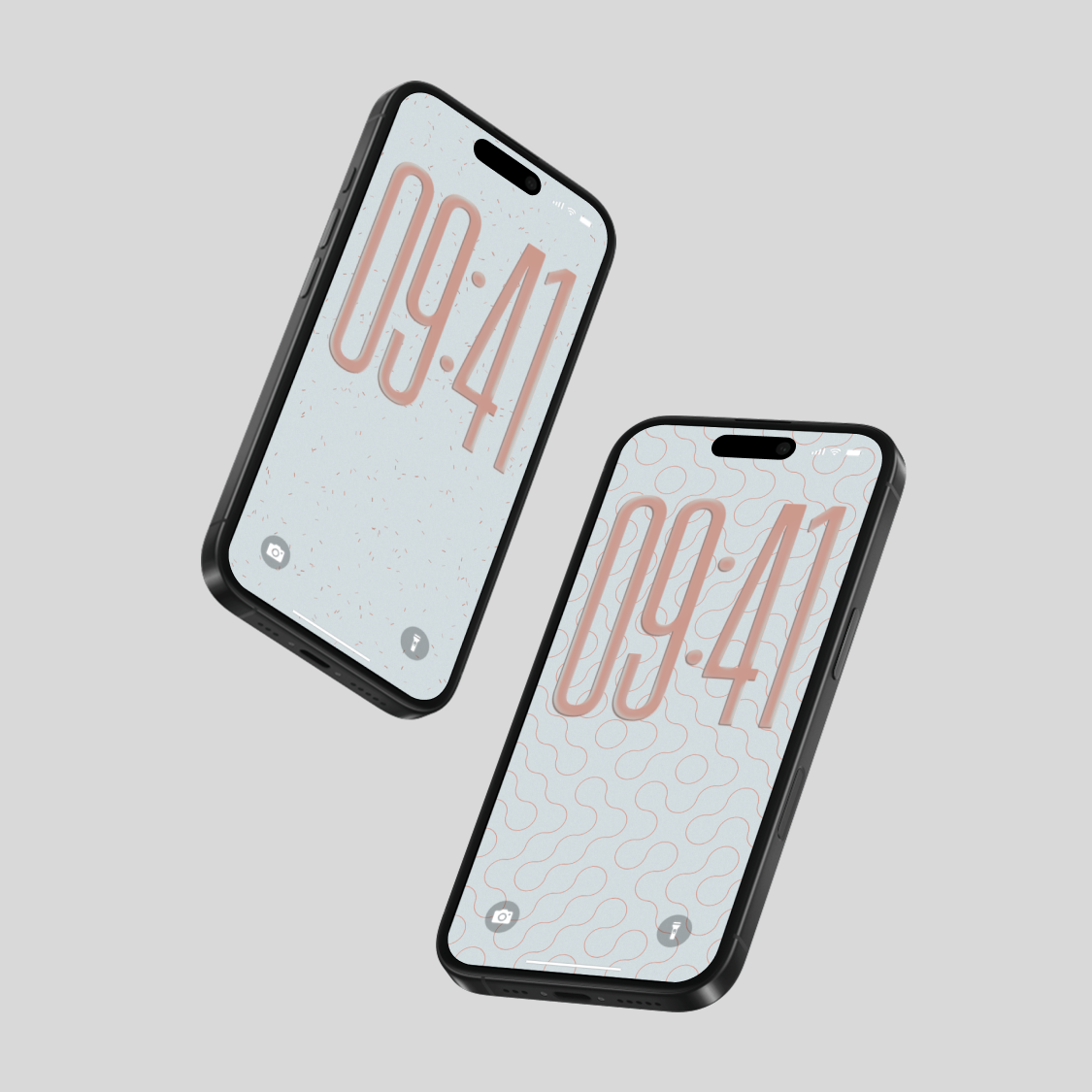 Pastel Line Art | Minimalist iPhone Wallpaper Set of 6 (W-054)