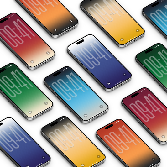 Gradient Fade | Abstract iPhone Wallpaper Set of 6 (W-057)