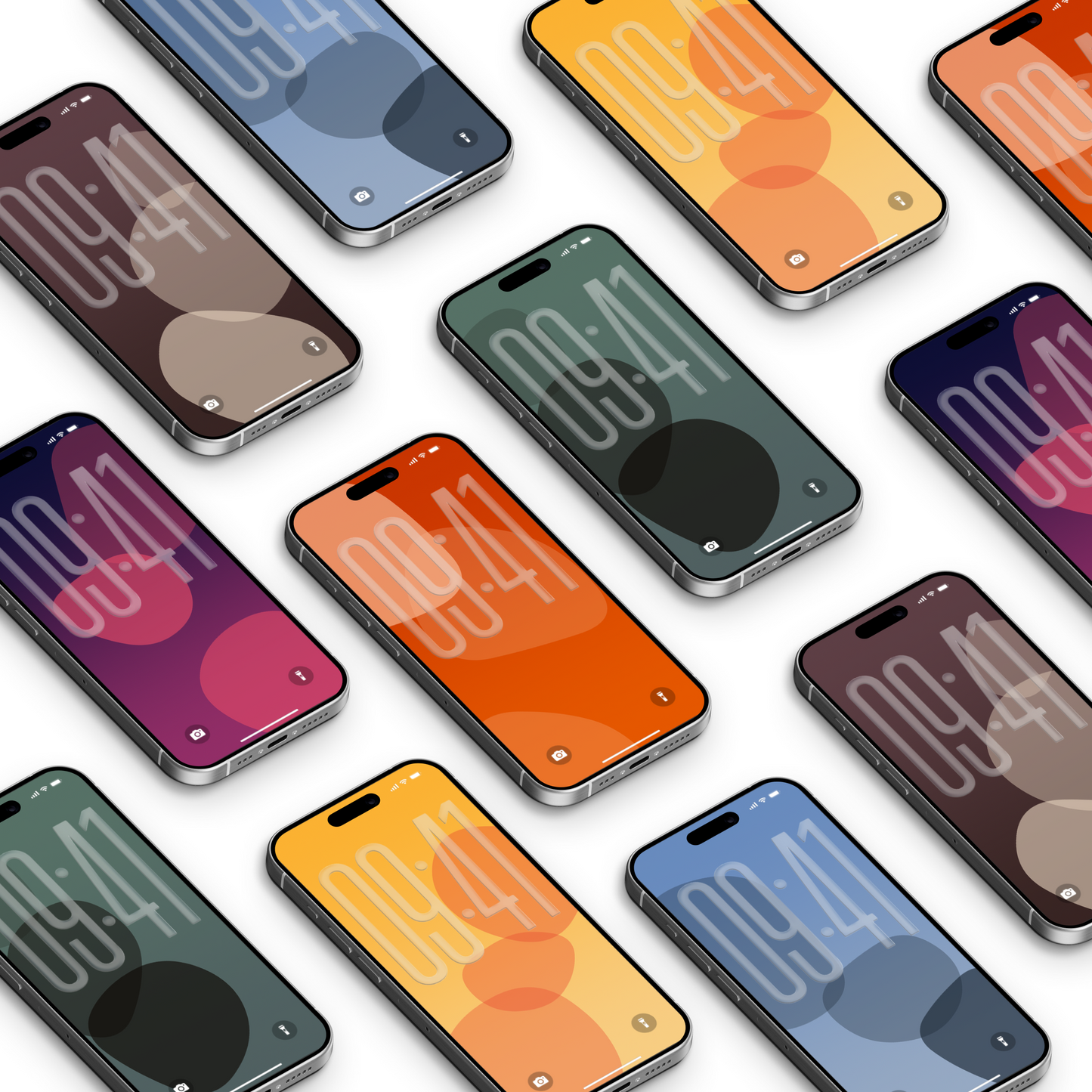 Gradient Blob | Abstract iPhone Wallpaper Set of 6 (W-058)