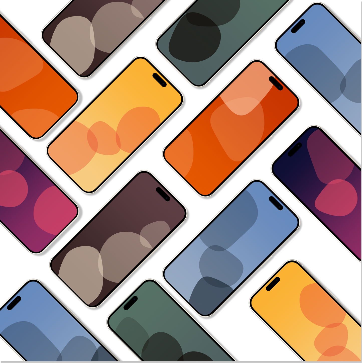Gradient Blob | Abstract iPhone Wallpaper Set of 6 (W-058)
