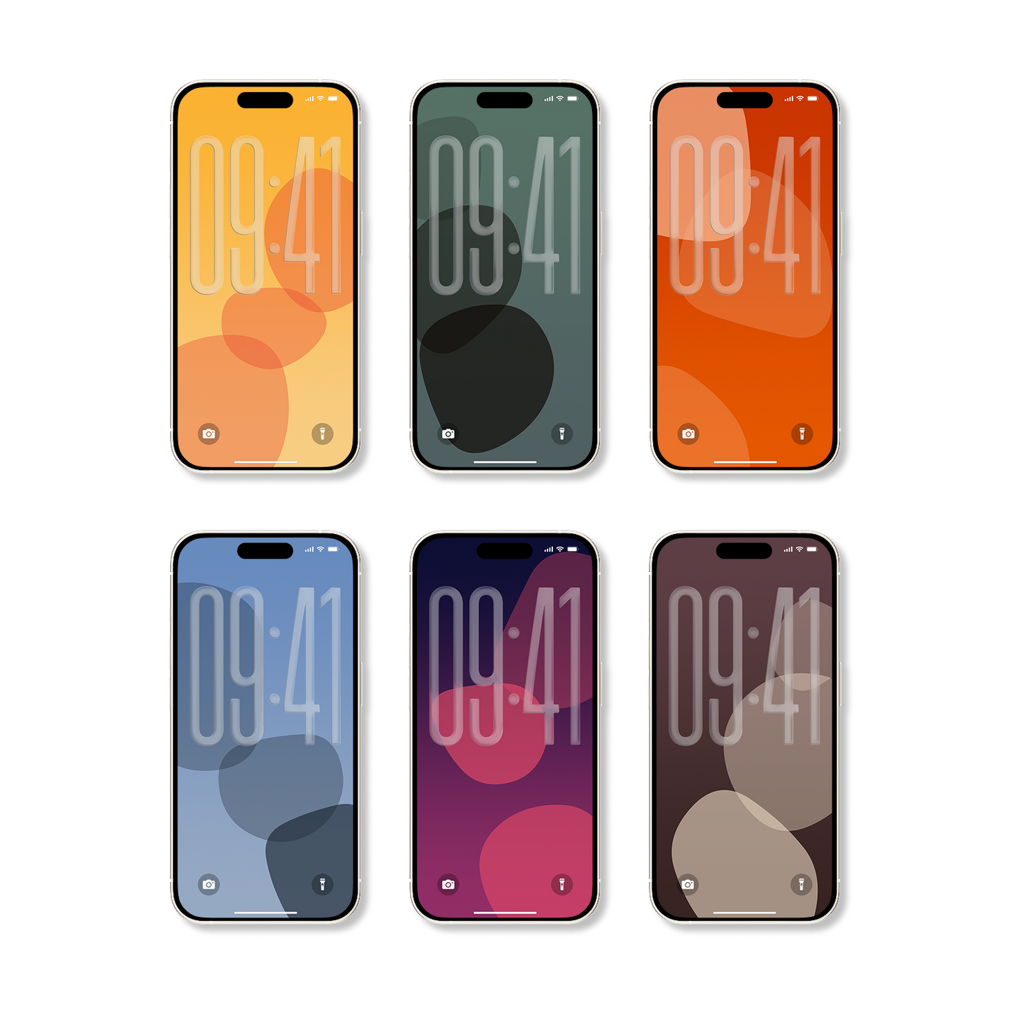 Gradient Blob | Abstract iPhone Wallpaper Set of 6 (W-058)
