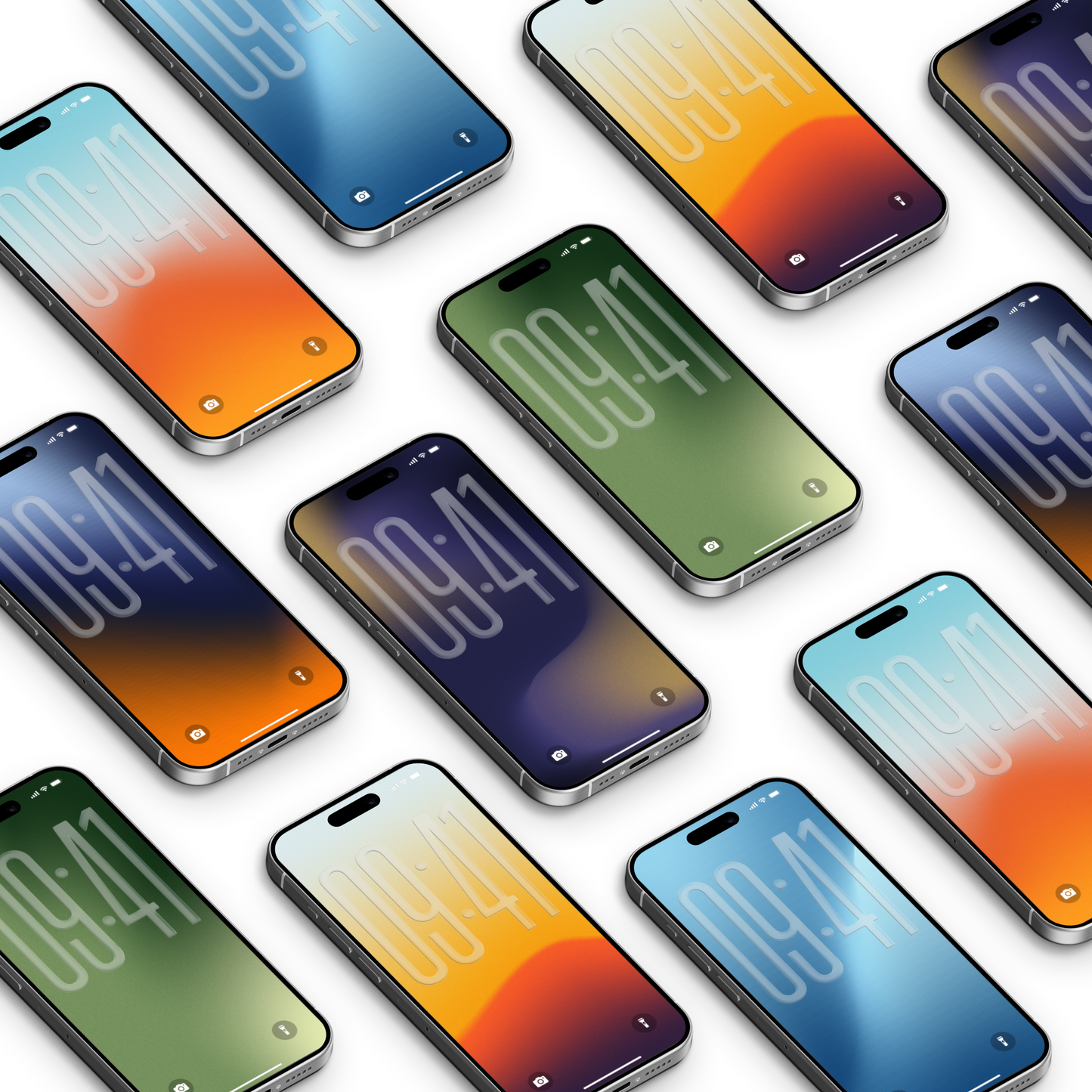 Palette Shift | Abstract iPhone Wallpaper Set of 6 (W-059)