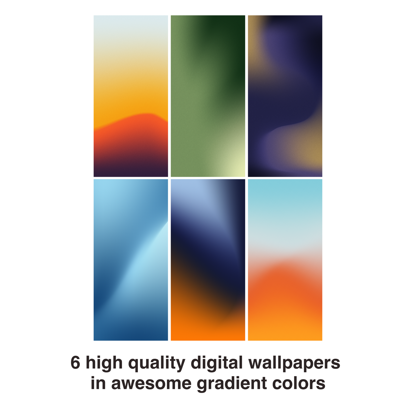 Palette Shift | Abstract iPhone Wallpaper Set of 6 (W-059)