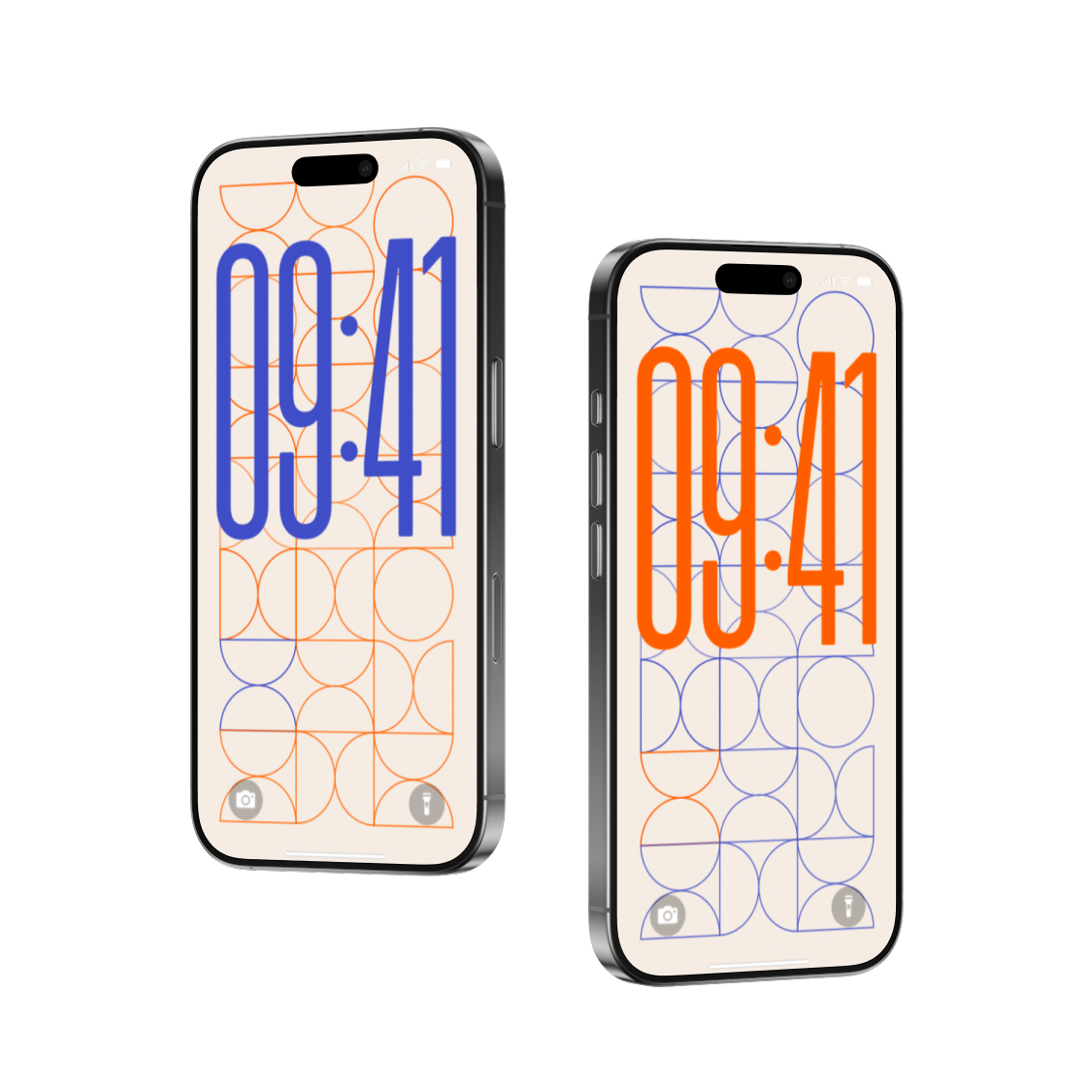 Retro Bauhaus | Abstract iPhone Wallpaper Set of 6 (W-060)