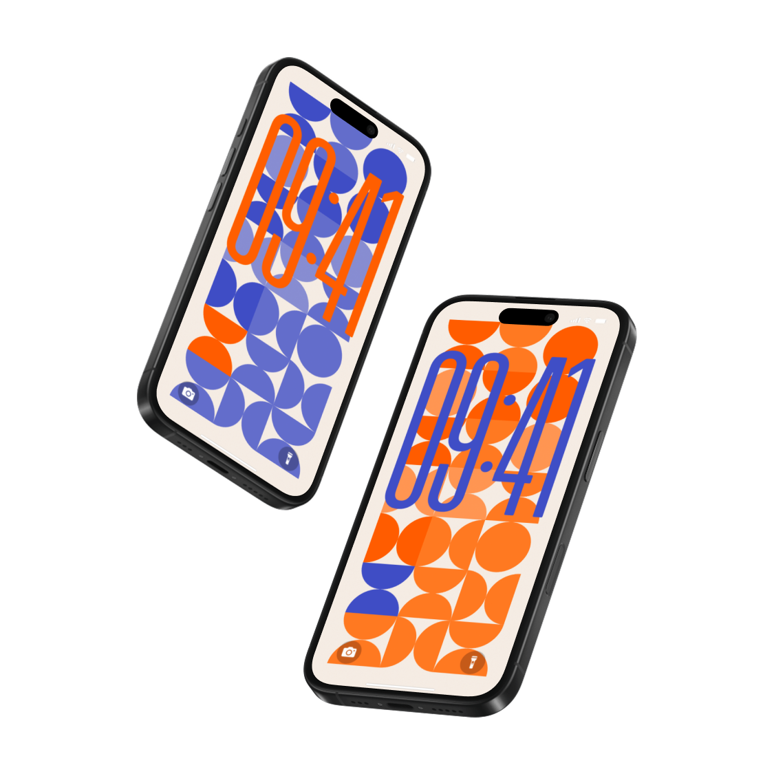 Retro Bauhaus | Abstract iPhone Wallpaper Set of 6 (W-060)