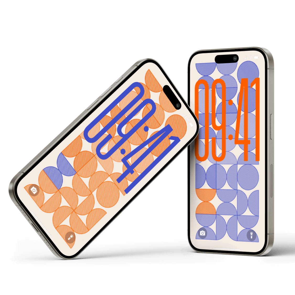 Retro Bauhaus | Abstract iPhone Wallpaper Set of 6 (W-060)