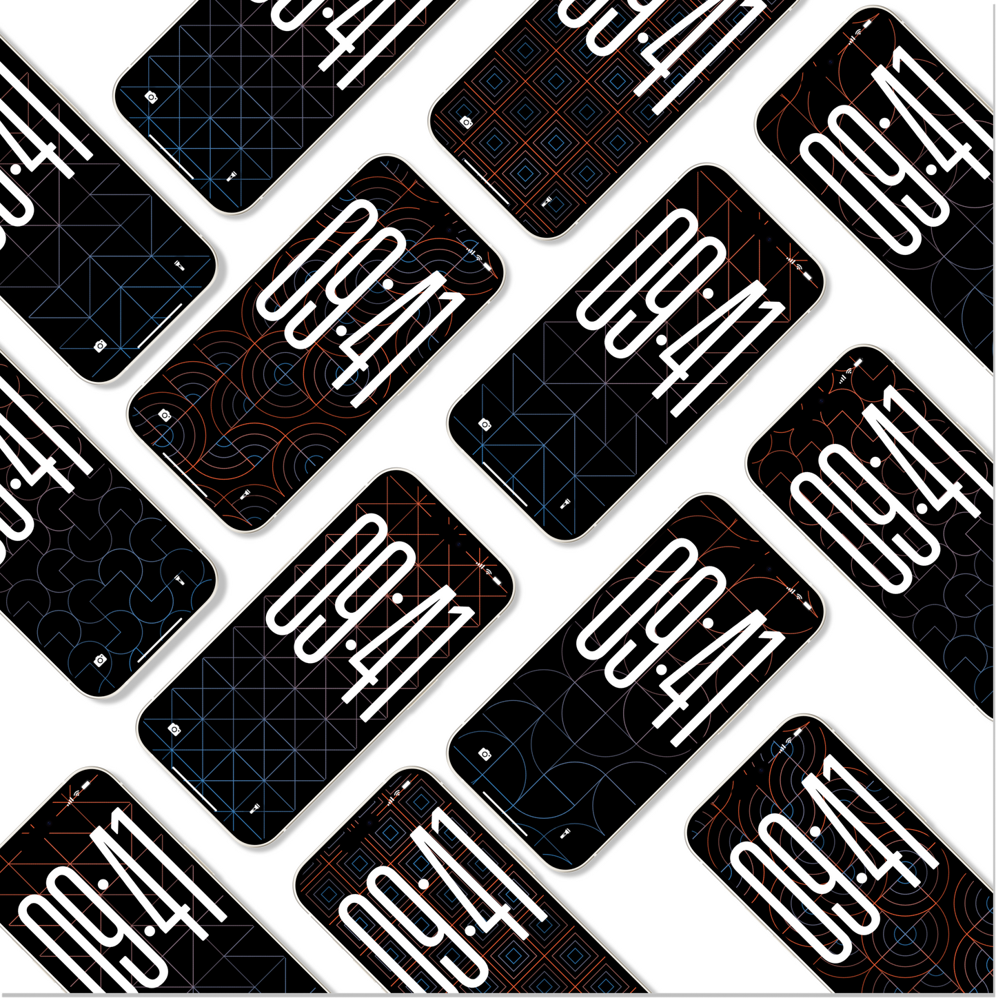 Line Theory | Abstract iPhone Wallpaper Set of 6 (W-062)