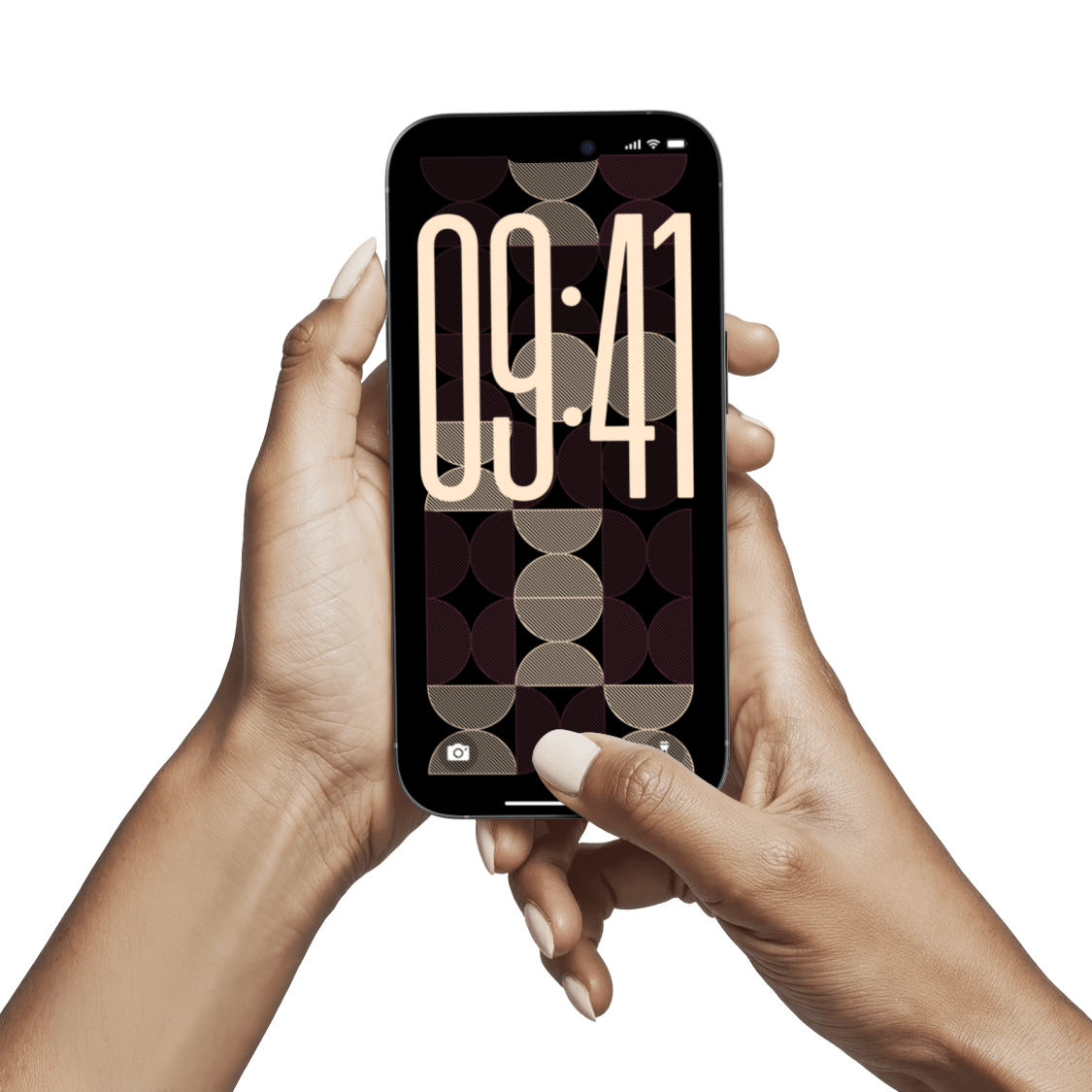 Midnight Mosaic | Abstract iPhone Wallpaper Set of 6 (W-063)