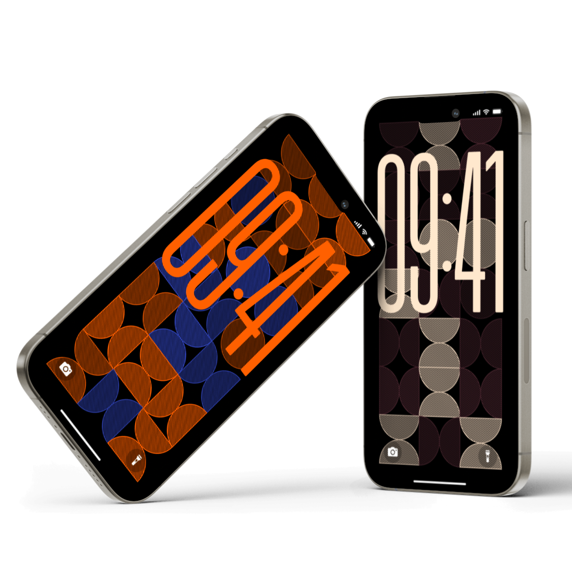 Midnight Mosaic | Abstract iPhone Wallpaper Set of 6 (W-063)