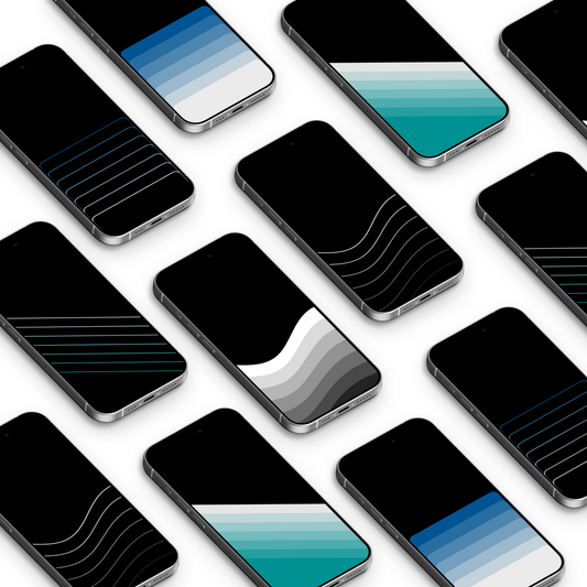 Quiet Lines | Abstract iPhone Wallpaper Set of 6 (W-064)