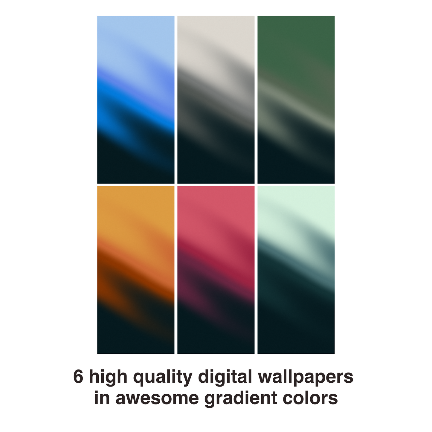 Soft Fade | Abstract iPhone Wallpaper Set of 6 (W-065)