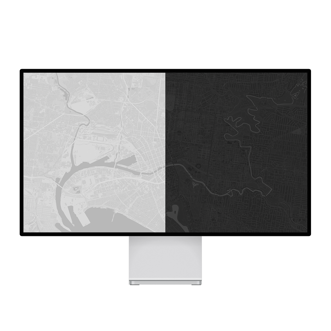 City Grid | Minimalist 5K Display Wallpapers (M-002)