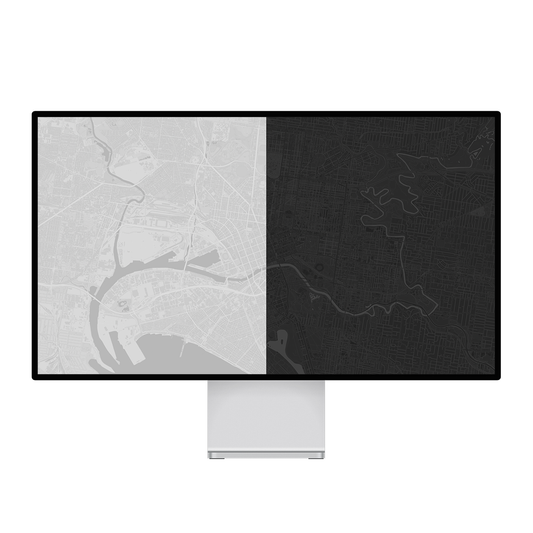 City Grid | Minimalist 5K Display Wallpapers (M-002)