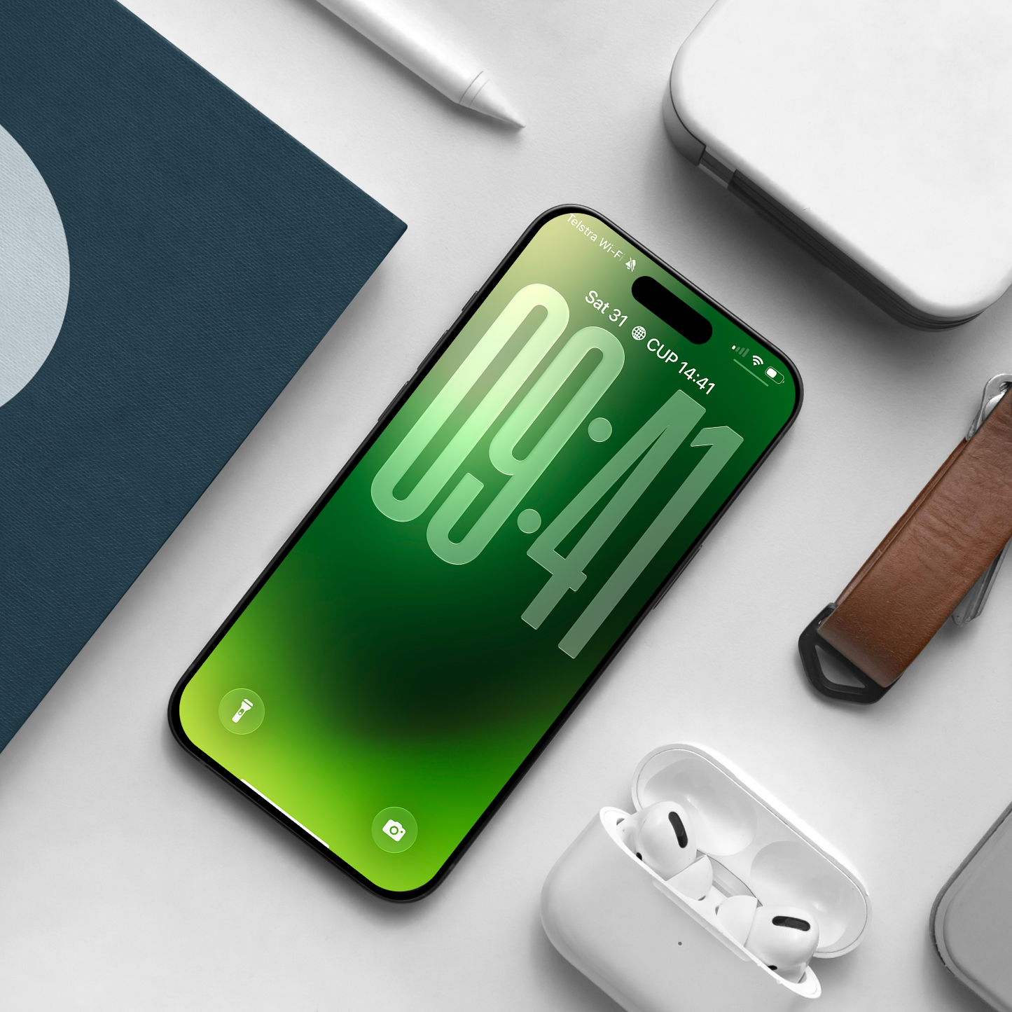 Lush Forest Green | Clean iPhone Wallpaper Set of 3 (G-030)