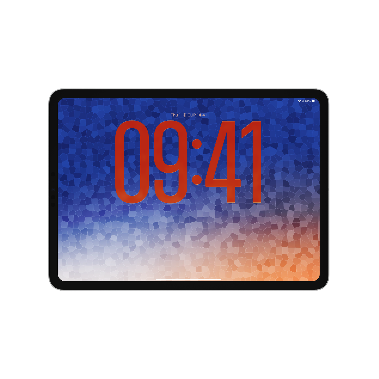 Navy Crystal Orange | Cool Wallpaper Set for iPhone iPad and Mac (T-024)