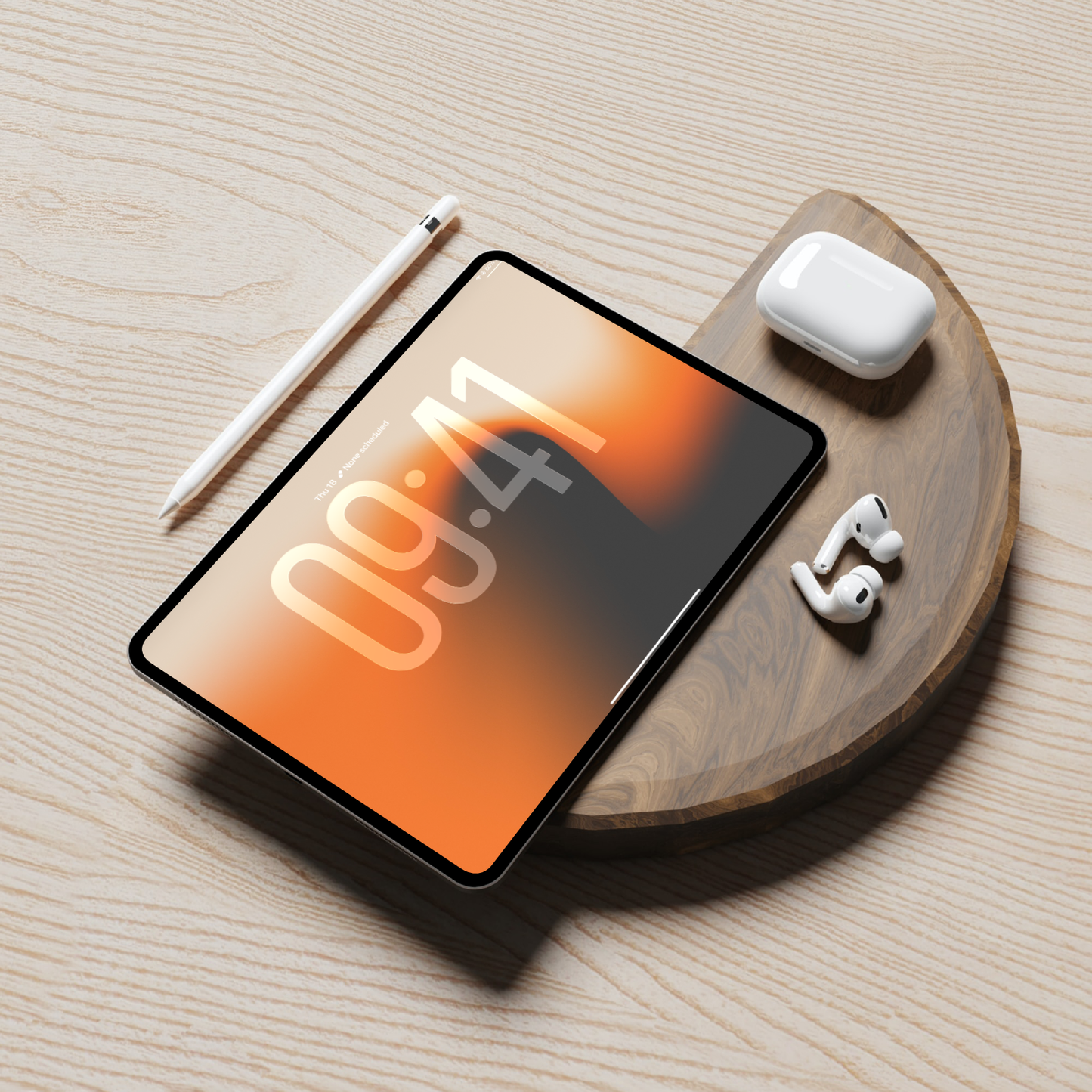 Orange Solaris Gradient | Wallpaper Set for iPhone iPad and Mac (T-020)