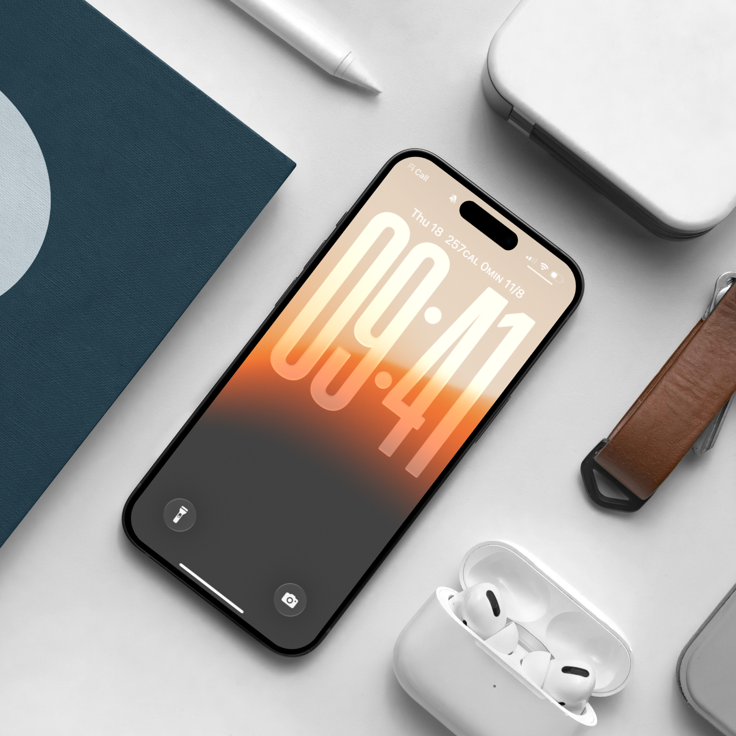 Orange Solaris Gradient | Wallpaper Set for iPhone iPad and Mac (T-020)