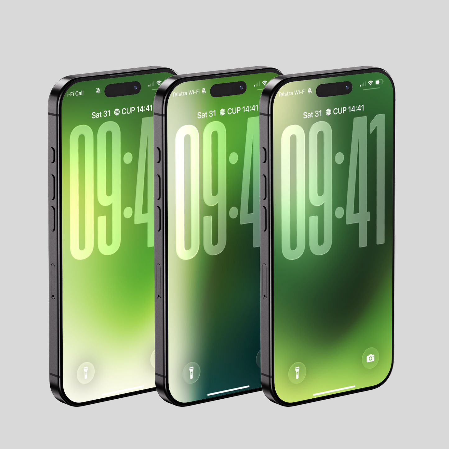 Lush Forest Green | Clean iPhone Wallpaper Set of 3 (G-030)