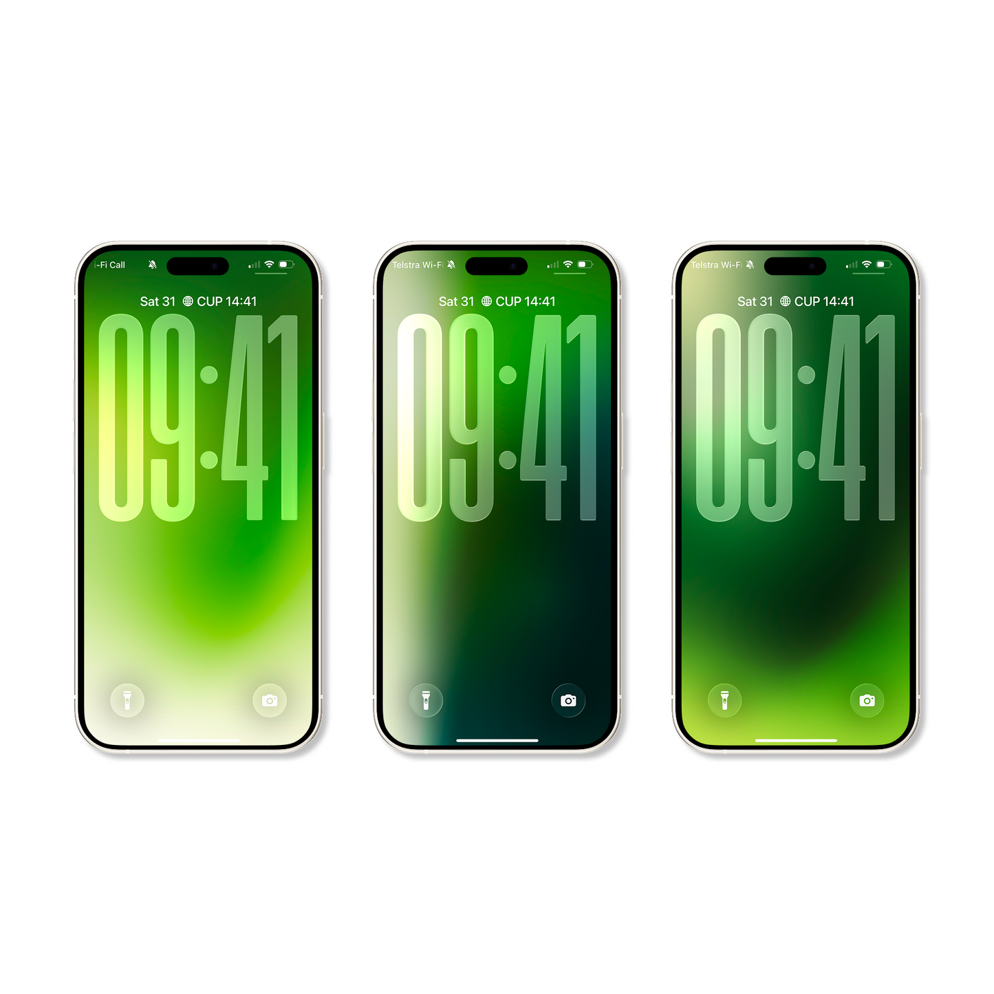 Lush Forest Green | Clean iPhone Wallpaper Set of 3 (G-030)