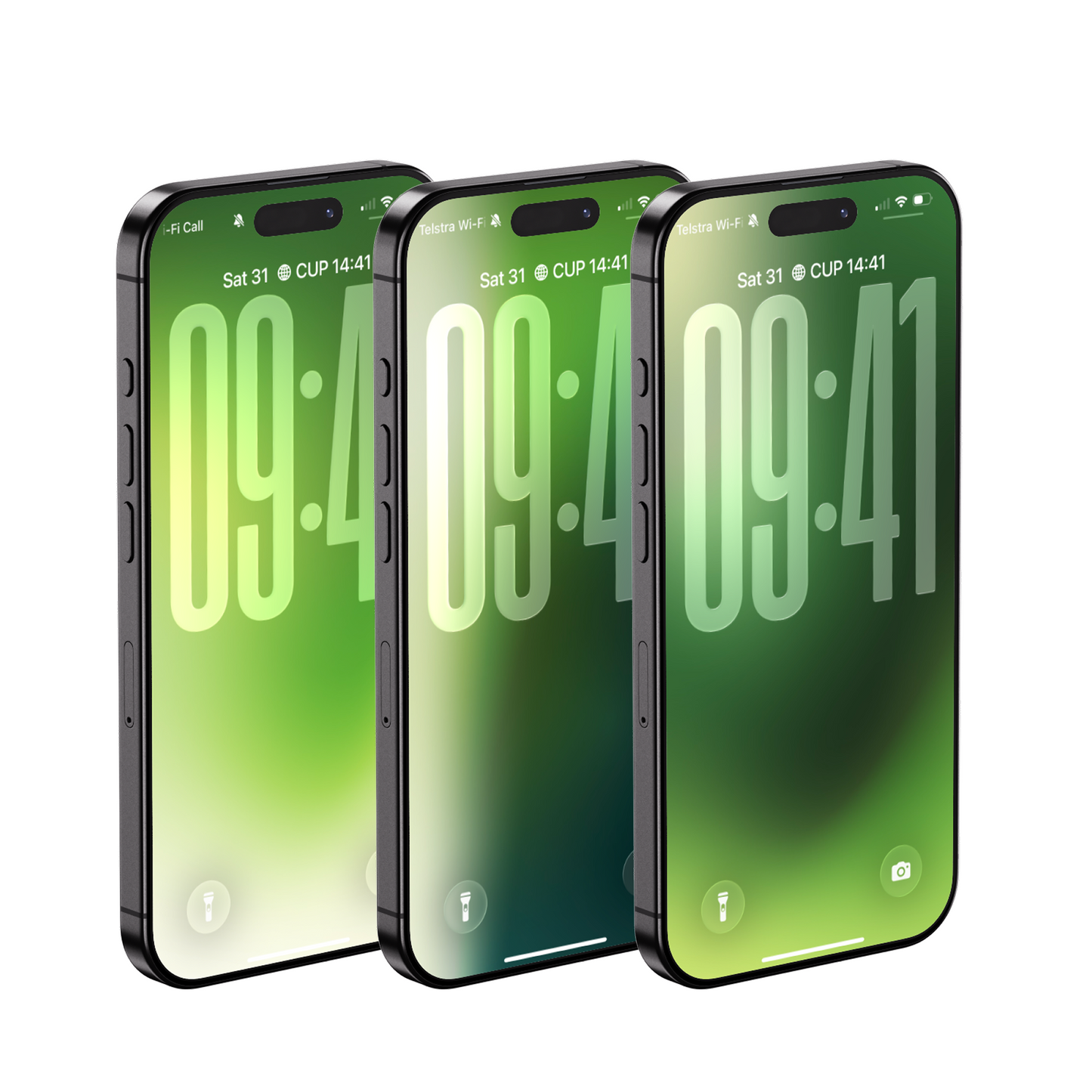 Lush Forest Green | Clean iPhone Wallpaper Set of 3 (G-030)