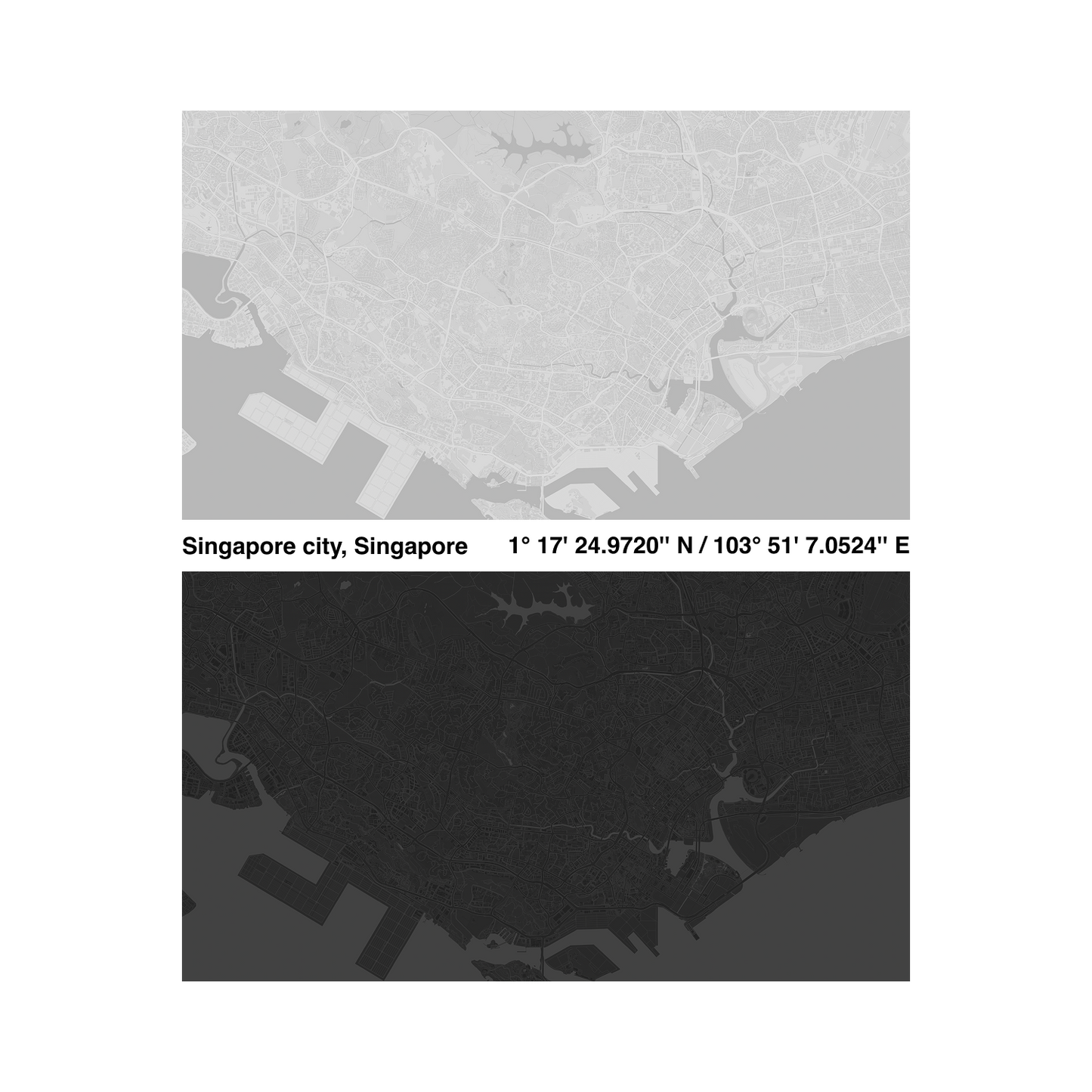 City Grid | Minimalist 5K Display Wallpapers (M-002)